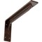 Ekena Millwork Embrey Steel Bracket, Antiqued Copper 2"W x 14"D x 5 1/4"H BKTM02X14X05EBACO - alternate 1